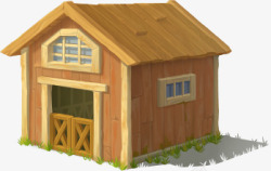 木质小房子元素素材