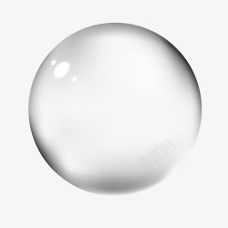 透明圆形玻璃烟灰缸圆形水珠玻璃透明矢量图高清图片
