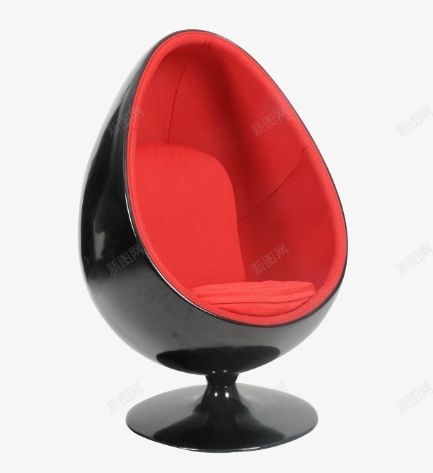 红黑旋转椅png免抠素材_新图网 https://ixintu.com 产品实物 摇椅 旋转椅 椅子 靠椅
