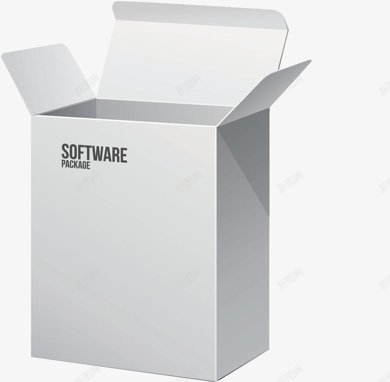 开口盒子png免抠素材_新图网 https://ixintu.com 产品实物 开口包装 收纳盒 白色盒子 箱子