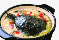 色味俱全美味野生甲鱼料理高清图片