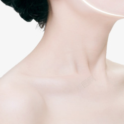 线描女士发型女士创意脖子美容元素高清图片