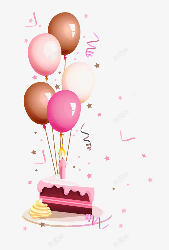 气球蛋糕png免抠素材_新图网 https://ixintu.com 彩色气球 手绘气球 气球 生日 生日蛋糕 粉色气球 蛋糕