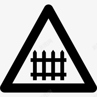 铁路道口标志图标图标