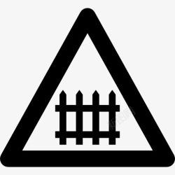 铁路标志铁路道口标志图标高清图片
