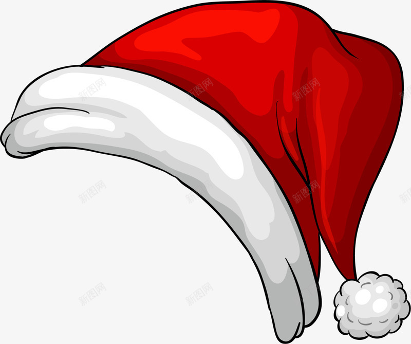 圣诞节红色圣诞帽png免抠素材_新图网 https://ixintu.com 冬季帽子 卡通帽子 圣诞节帽子 水彩 红色圣诞帽 红色帽子