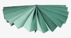 绿色折纸扇子素材