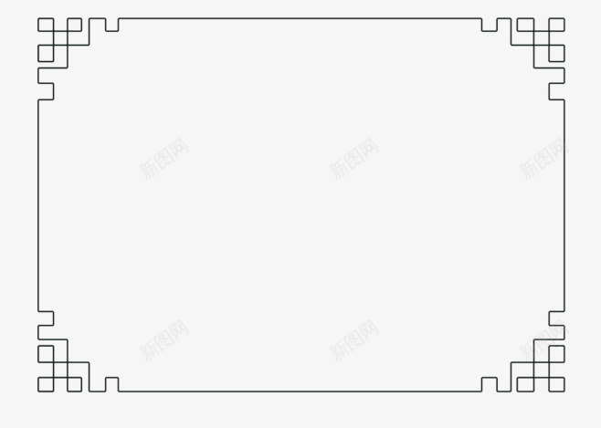 古风边框元素png免抠素材_新图网 https://ixintu.com 中国风 古风ppt背景 古风边框 古风边框设计元素 边框