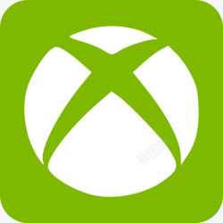 Xbox一盒子Xbox社会扁平的圆形矩形图标高清图片