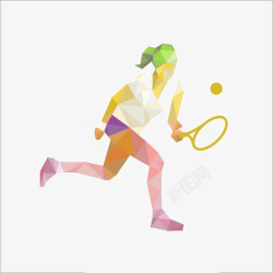 网球网球运动插图素材