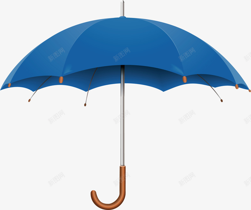 雨伞元素矢量图ai免抠素材_新图网 https://ixintu.com png 卡通 矢量元素 蓝色 雨伞 雨伞矢量 矢量图