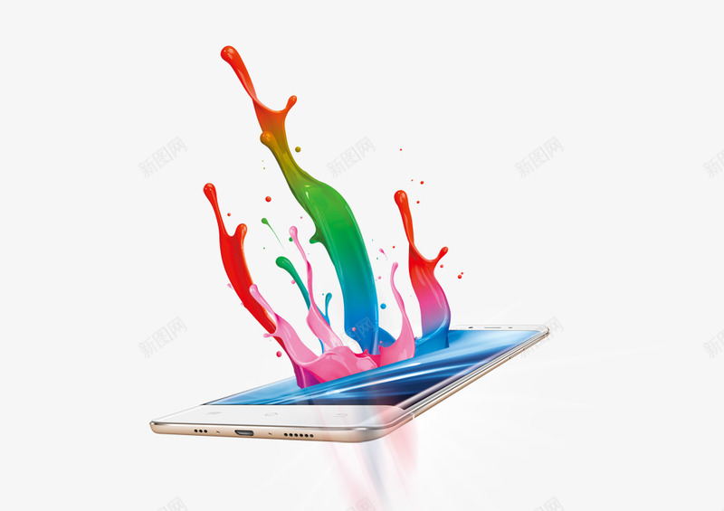 VIVO手机png免抠素材_新图网 https://ixintu.com VIVO手机 墨水 油漆