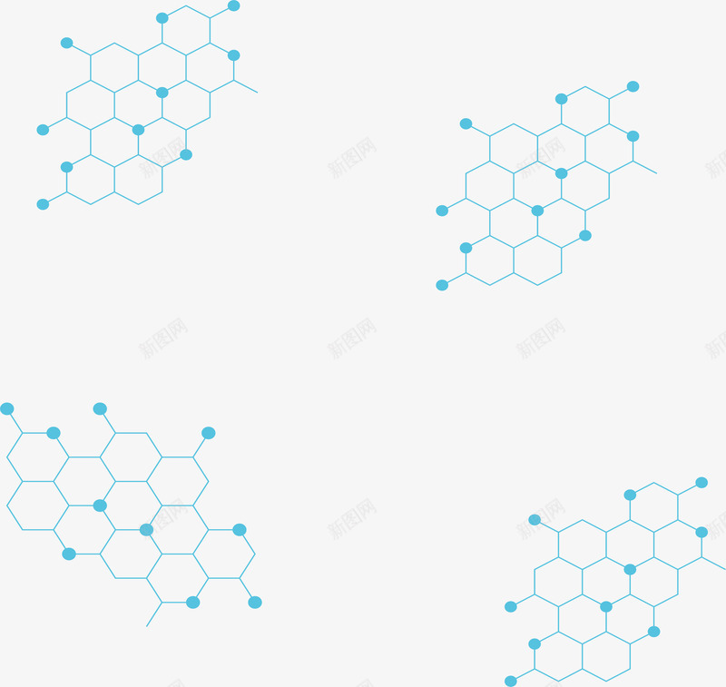 蓝色六边形分子结构图png免抠素材_新图网 https://ixintu.com 二氧化碳分子结构 六角形科技 六边形 分子结构 矢量png 科技感 网络图 网络结构