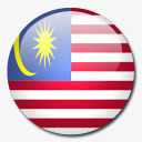 马来西亚国旗国圆形世界旗素材