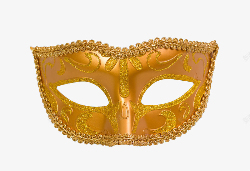 面具金色面具装饰png免抠素材_新图网 https://ixintu.com 装饰 金色 面具