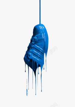 鞋子广告创意蓝色鞋子高清图片