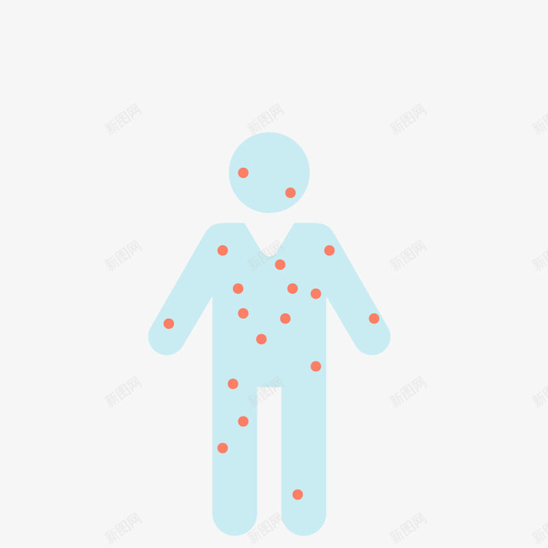 全身过敏png免抠素材_新图网 https://ixintu.com 生病 矢量生病图 过敏