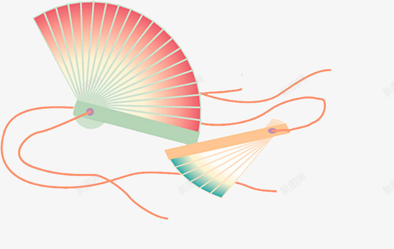 优雅魅力png免抠素材_新图网 https://ixintu.com 扇子 扇风 手工 木 装饰