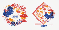 2017鸡年传统素材