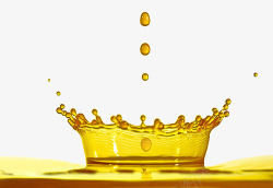 黄色的水滴黄色食用油高清图片