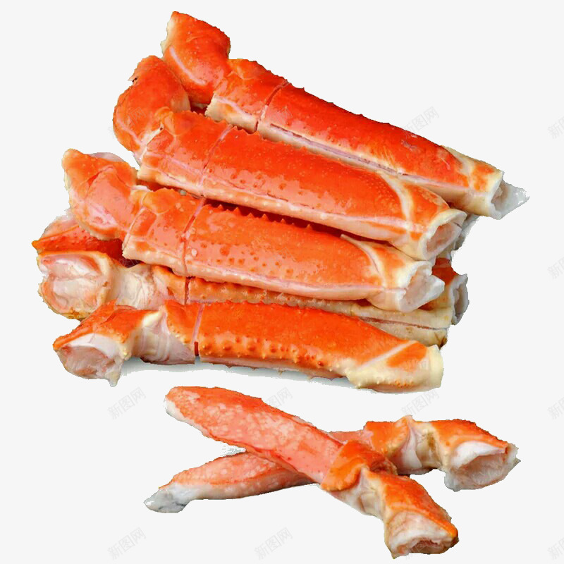一堆蟹脚png免抠素材_新图网 https://ixintu.com 海鲜 红蟹 蟹肉 蟹脚 食物