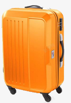 橘色美国旅行者行李箱品牌素材