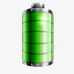 立体的感兴趣绿色电池图标合集矢量图高清图片