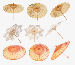 美丽雨伞古式诗意油伞高清图片