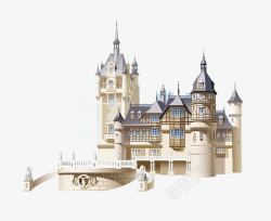德国尖顶房子png素材德国华丽城堡高清图片