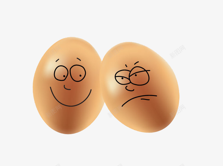 鸡蛋png免抠素材_新图网 https://ixintu.com 两个鸡蛋 两颗鸡蛋 涂鸦 美食 餐饮