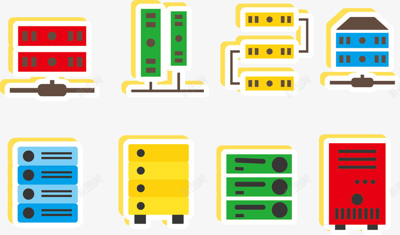 网络接口设备png免抠素材_新图网 https://ixintu.com 上网 公司用网 网线接口 转接器