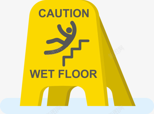 小心从楼梯滑倒图标图标