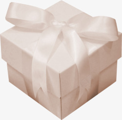 手绘白色礼物盒子素材