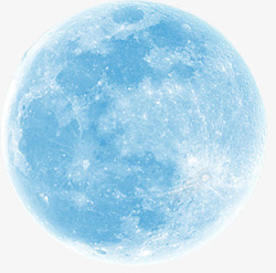 冰蓝色月球表面七夕素材