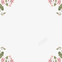 yes语言框欧式花纹花卉花边边框高清图片