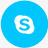 skype集成电路圆社会图标图标