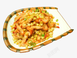 炒碎米虾河虾高清图片