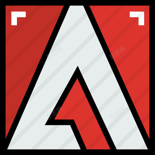 Adobe图标png_新图网 https://ixintu.com Adobe公司 品牌 平面设计 广场 标志 软件