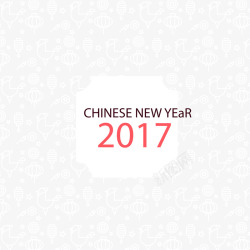 中国新年背景灯和公鸡素材