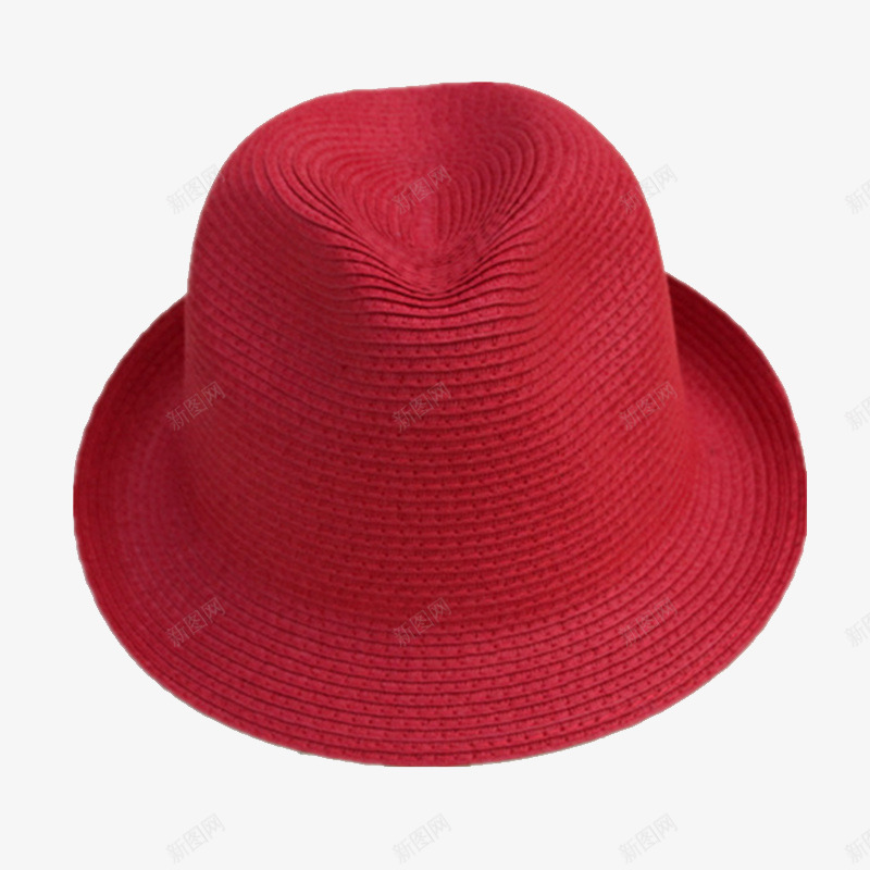 草帽png免抠素材_新图网 https://ixintu.com 产品实物 沙滩帽 红色 遮阳帽