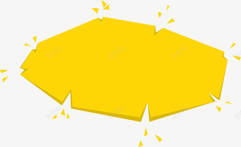 海报效果黄色立体小色块png免抠素材_新图网 https://ixintu.com 效果 海报 立体 色块 黄色