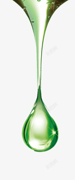 透明绿色液体精华液高清图片