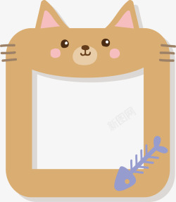 卡通小猫相框素材