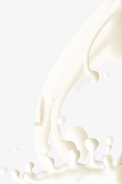 白色绸缎牛奶高清图片
