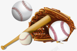 矢量棒球手套棒球运动高清图片