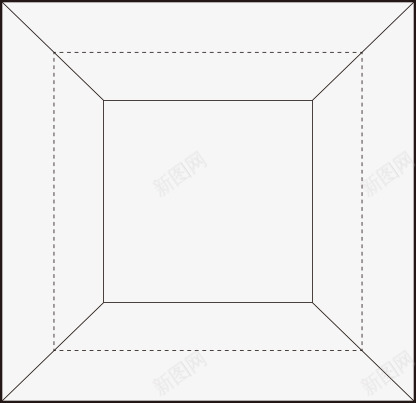 线条立体盒子装饰png免抠素材_新图网 https://ixintu.com 盒子 立体 线条 装饰
