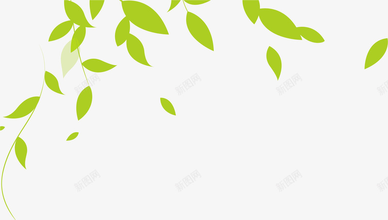 树叶漂浮png免抠素材_新图网 https://ixintu.com AI 叶子 底纹 手绘 树叶 漂浮 绿叶 背景