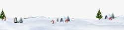 圣诞房子外圣诞节雪地装饰高清图片
