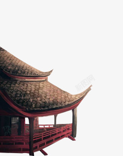 中国风房屋屋顶素材