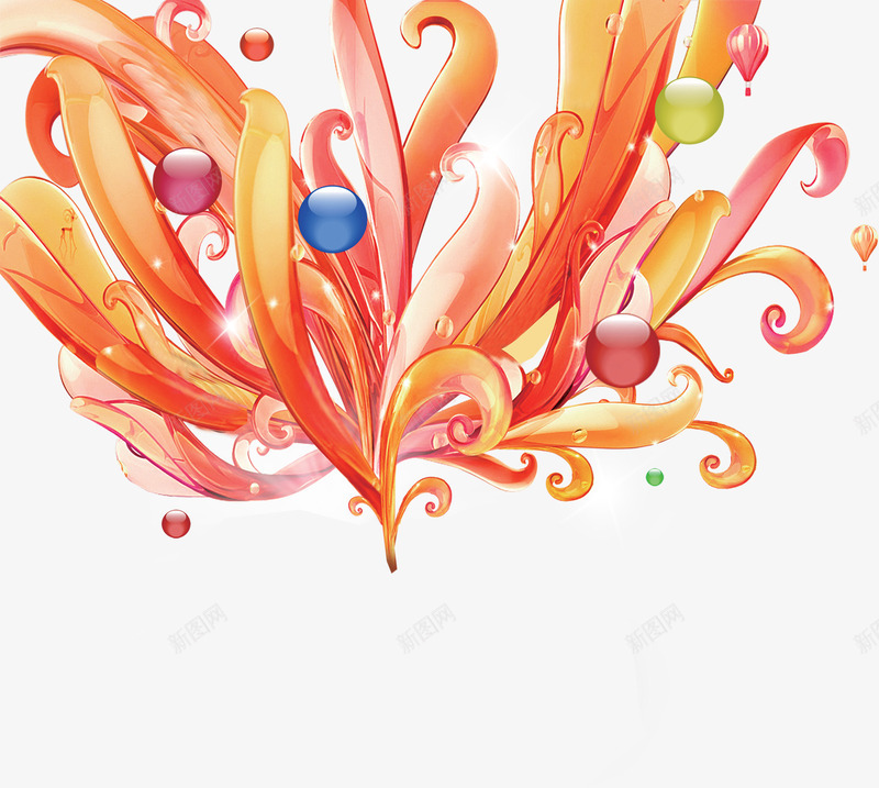 创意元素花朵球体光效叠加png免抠素材_新图网 https://ixintu.com 元素 创意 叠加 球体 花朵